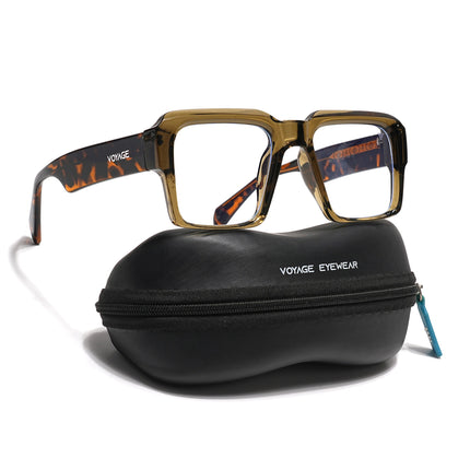 Voyage Goat Transparent Green Wayfarer Eyeglasses for Men & Women - MG4760-C5