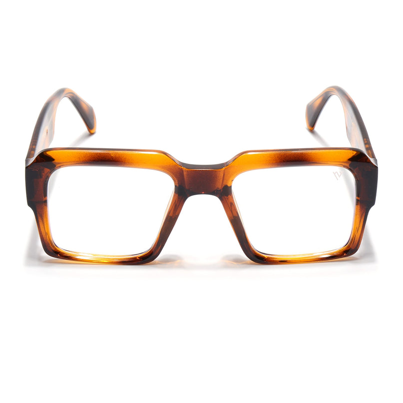 Voyage Goat Brown Wayfarer Eyeglasses for Men & Women - MG4761-C6