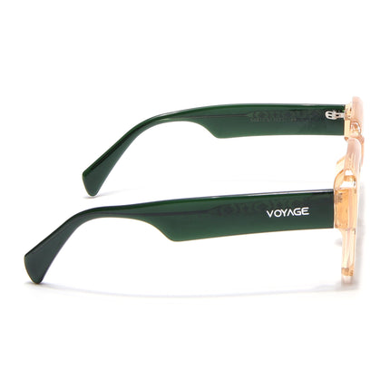 Voyage Goat Transparent Brown Wayfarer Eyeglasses for Men & Women - MG4762-C7