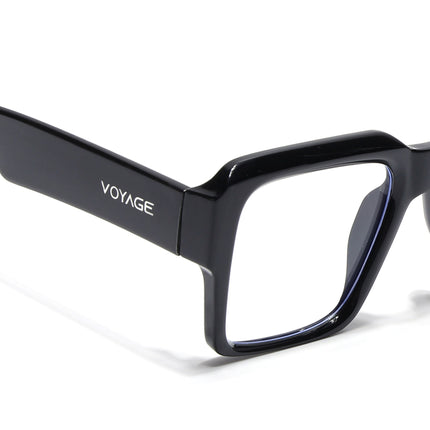 Voyage Exclusive Black Wayfarer Eyeglasses for Men & Women - MG5384-C1