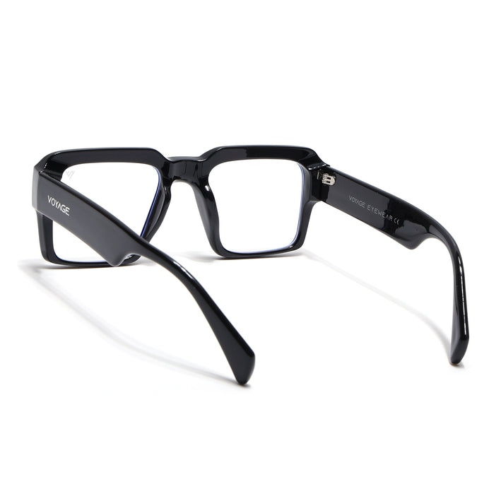 Voyage Exclusive Black Wayfarer Eyeglasses for Men & Women - MG5384-C1