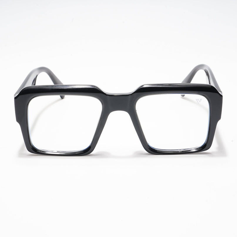 Voyage Exclusive Black Wayfarer Eyeglasses for Men & Women - MG5384-C1
