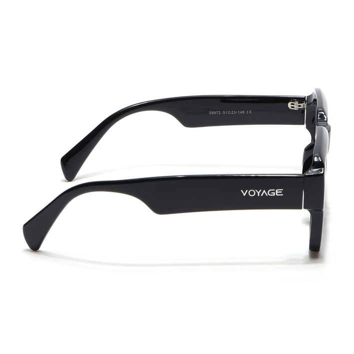 Voyage Exclusive Black Wayfarer Eyeglasses for Men & Women - MG5384-C1