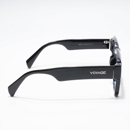Voyage Exclusive Black Wayfarer Eyeglasses for Men & Women - MG5384-C1