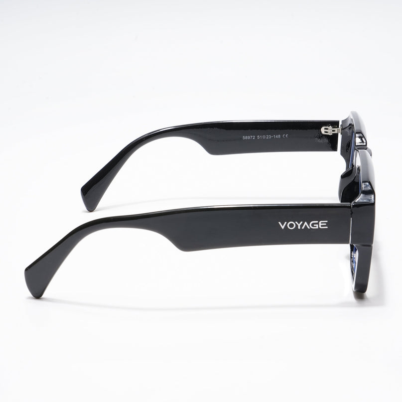Voyage Exclusive Black Wayfarer Eyeglasses for Men & Women - MG5384-C1