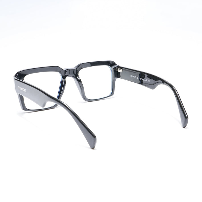 Voyage Exclusive Black Wayfarer Eyeglasses for Men & Women - MG5384-C1