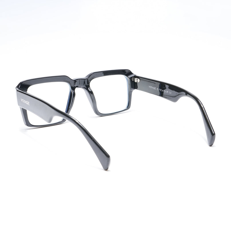 Voyage Exclusive Black Wayfarer Eyeglasses for Men & Women - MG5384-C1
