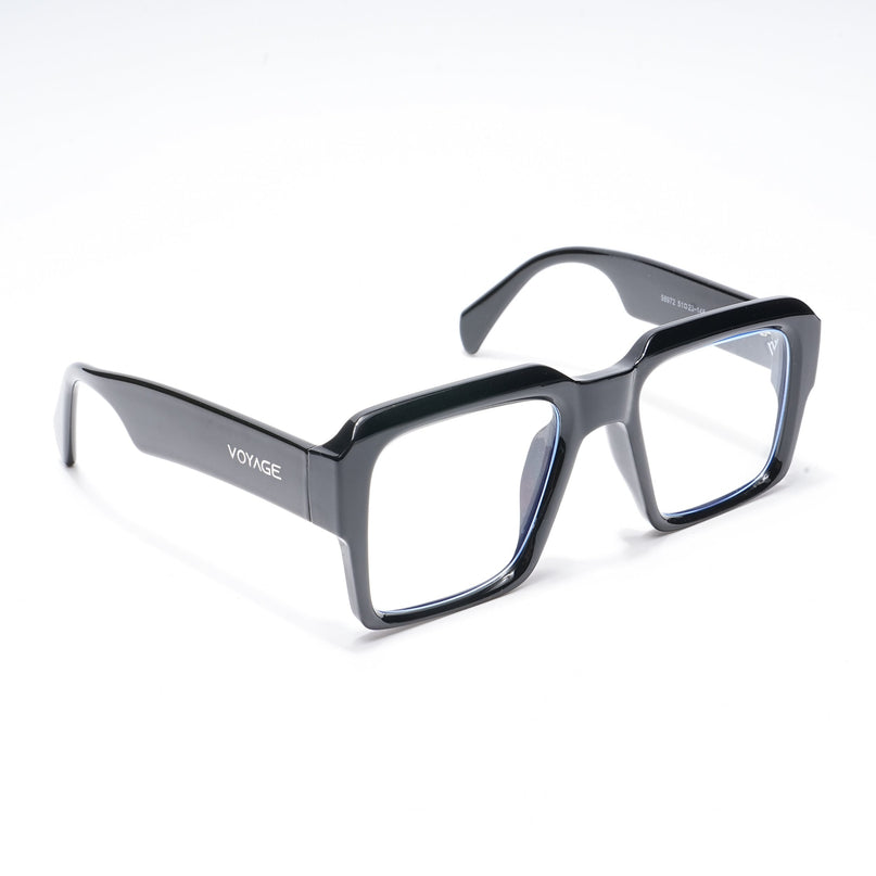 Voyage Exclusive Black Wayfarer Eyeglasses for Men & Women - MG5384-C1