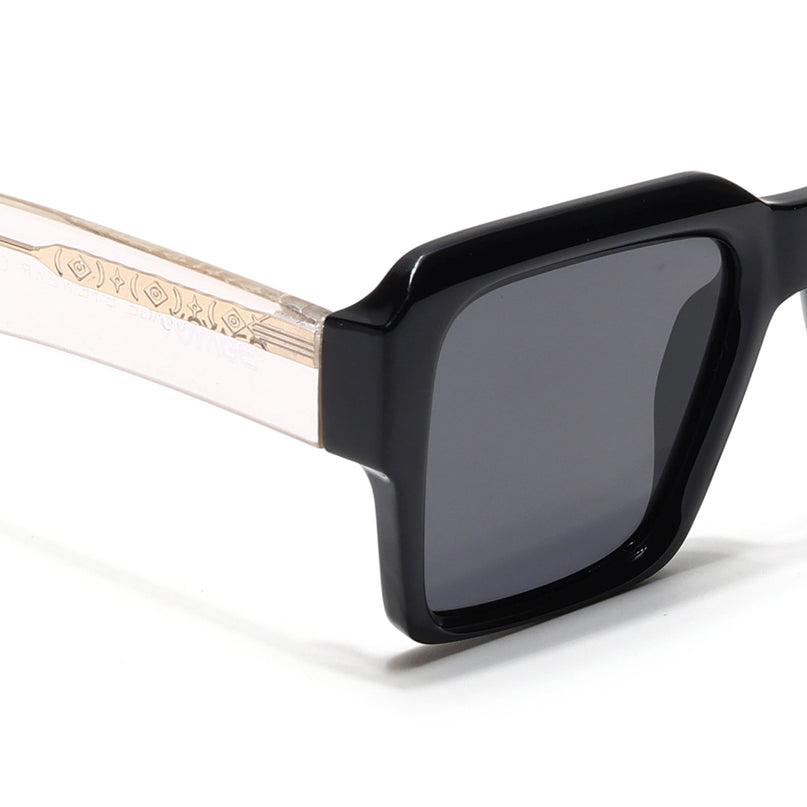 Flux | Shine Black Wayfarer Polarized Sunglasses - PMG4750