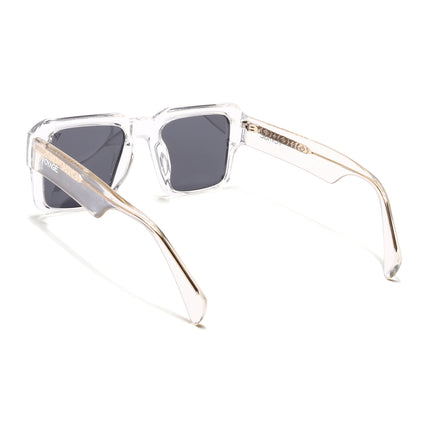 Flux | Transparent Wayfarer Polarized Sunglasses - PMG4752