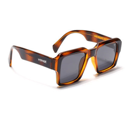 Flux | Demi Brown Wayfarer Polarized Sunglasses - PMG4755