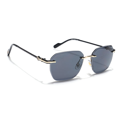Tiger | Rimless Sunglasses (Black Lens) | MG6346