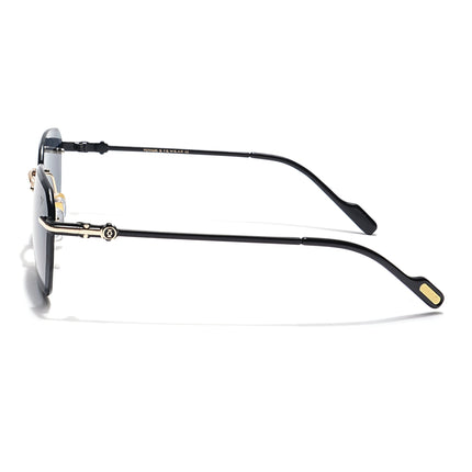 Tiger | Rimless Sunglasses (Black Lens) | MG6346