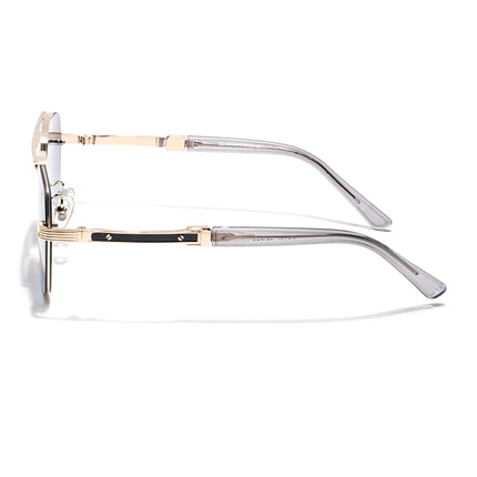 Wayfarer Sunglasses (Grey & Blue Lens | Golden Frame - MG6027)