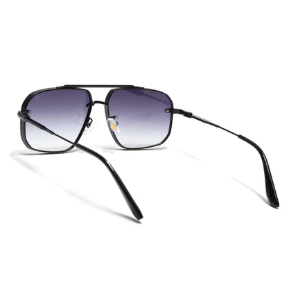 Wayfarer Sunglasses for Men & Women (Grey & Clear Lens | Black Frame - MG6883)