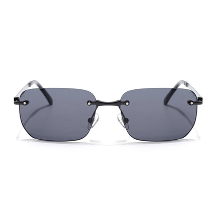 Rayn | Black Rimless Sunglasses | Black Frame - MG7601