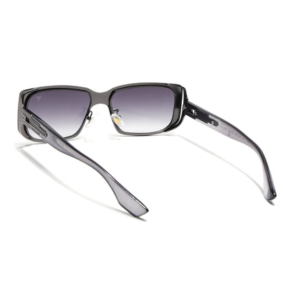 Rectangle Sunglasses for Men & Women (Olive & Clear Lens | Grey Frame - MG6896)