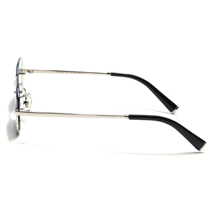 Hexagonal Sunglasses for Men & Women (Grey Lens | Silver Frame - MG7509)