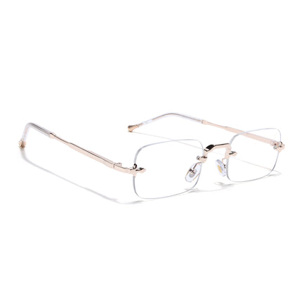Voyage Golden Rimless Eyeglasses for Men & Women (5G260FMG8192)