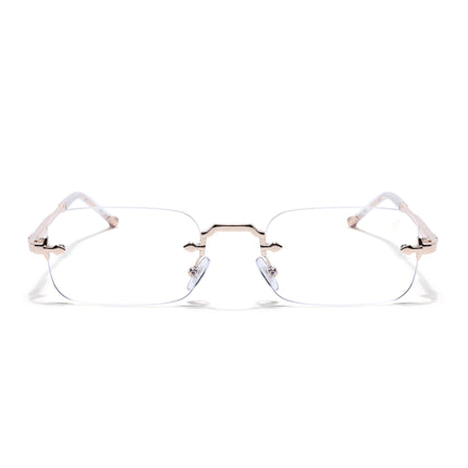 Voyage Golden Rimless Eyeglasses for Men & Women (5G260FMG8192)