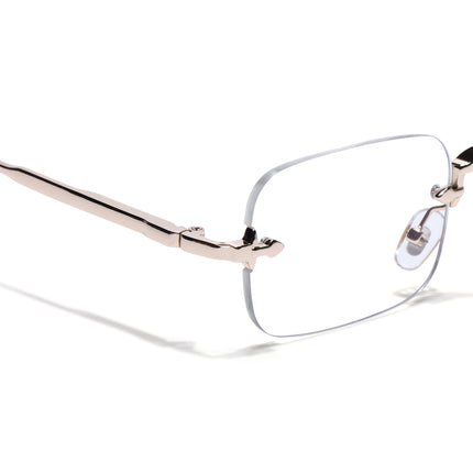 Voyage Golden Rimless Eyeglasses for Men & Women (5G260FMG8192)