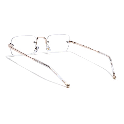 Voyage Golden Rimless Eyeglasses for Men & Women (5G260FMG8192)