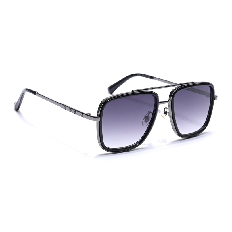 Alpha | Grey Wayfarer Sunglasses | Olive Lens - MG6735