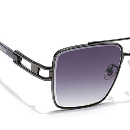 Wayfarer Sunglasses (Green & Clear Lens | Grey Frame - MG5992)