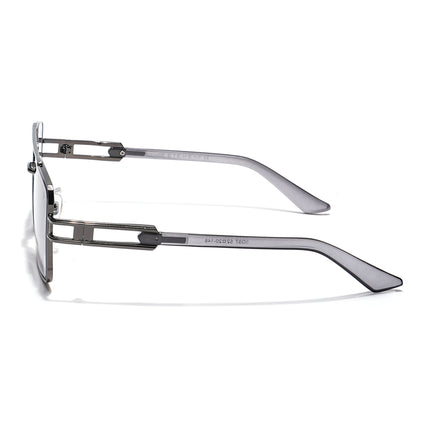 Wayfarer Sunglasses (Green & Clear Lens | Grey Frame - MG5992)