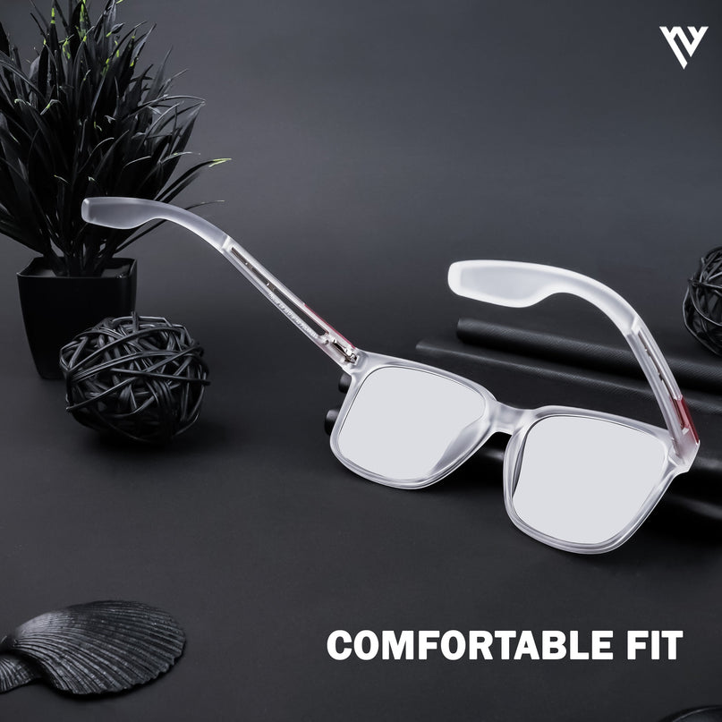 Transparent Wayfarer Polarized Sunglasses - PMG4488