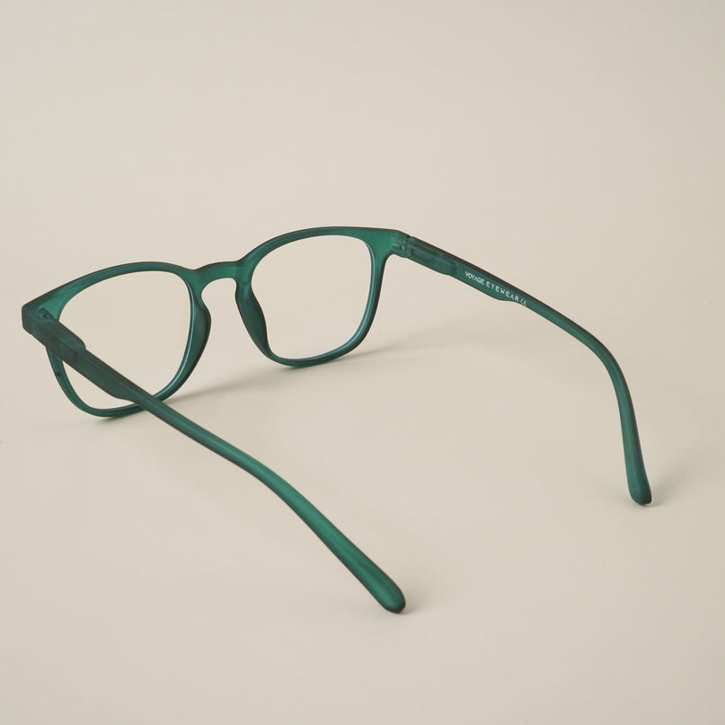 Voyage Air Green Square Eyeglasses for Men & Women - MG4729-C3