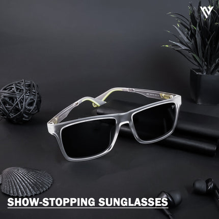 Active Transparent Wayfarer Polarized Sunglasses - PMG4476