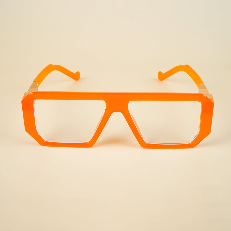 Voyage Goat Orange Wayfarer Eyeglasses for Men & Women - MG4645-C2