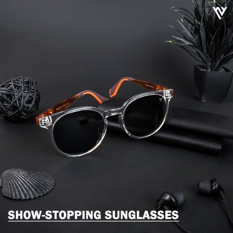 Active Transparent Round Polarized Sunglasses - PMG4471
