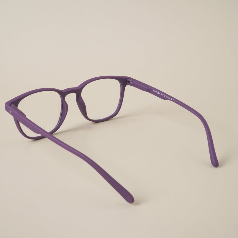 Voyage Air Purple Square Eyeglasses for Men & Women - MG4731-C5