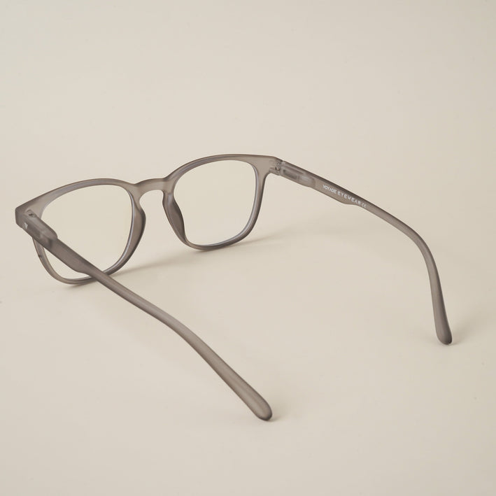 Voyage Air Grey Square Eyeglasses for Men & Women - MG4734-C8