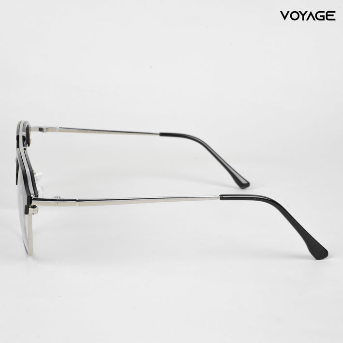 Voyage photochromic Silver & Black Wayfarer Eyeglasses for Men & Women - MG5076-C2