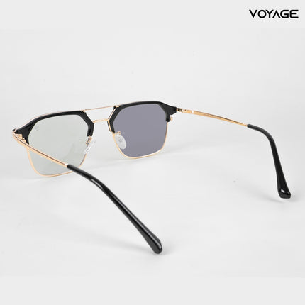 Voyage photochromic Golden & Black Wayfarer Eyeglasses for Men & Women - MG5075-C1