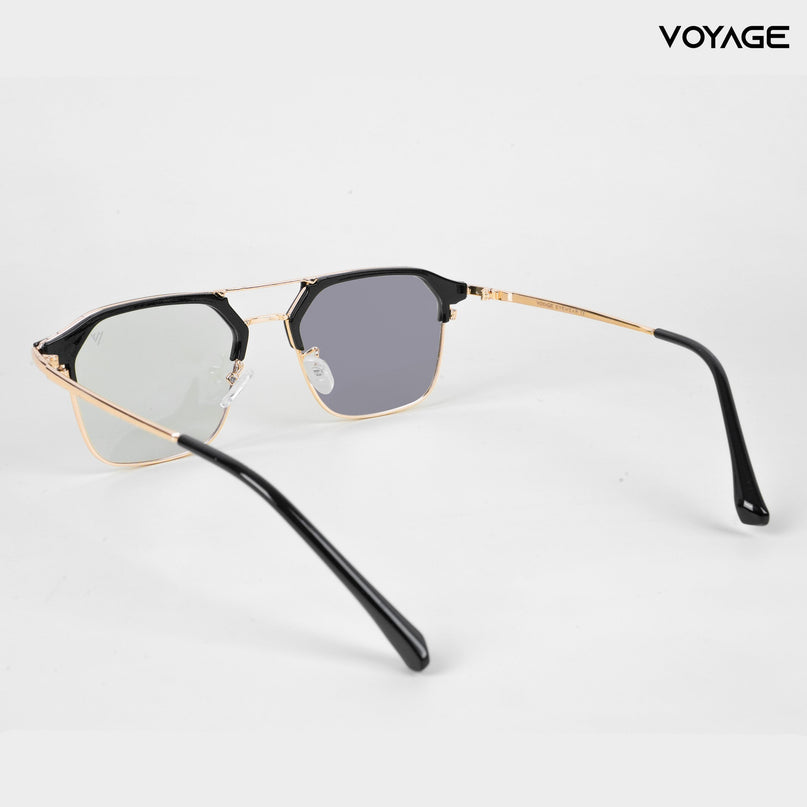 Voyage photochromic Golden & Black Wayfarer Eyeglasses for Men & Women - MG5075-C1