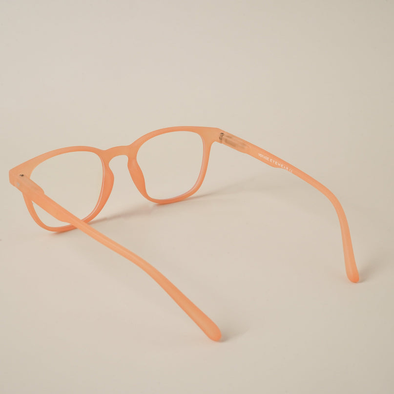 Voyage Air Orange Square Eyeglasses for Men & Women - MG4730-C4