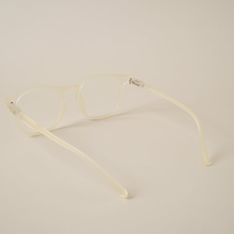Voyage Air Light Yellow Square Eyeglasses for Men & Women - MG4728-C2