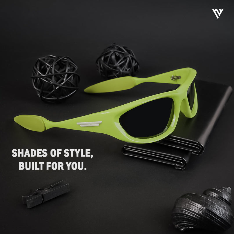 Echelon | Black Wrap Around Polarized Sunglasses - PMG4019