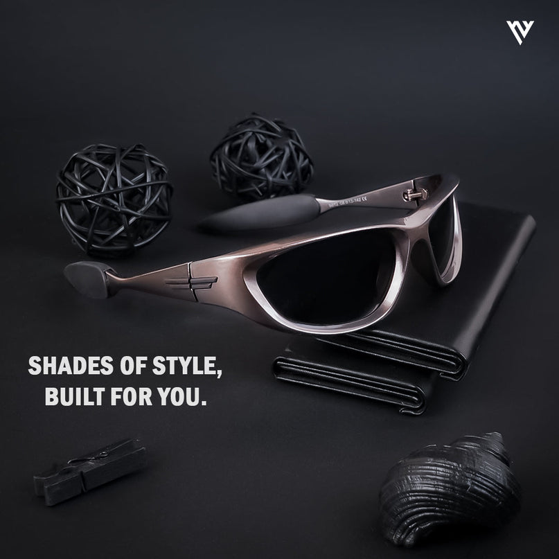 Echelon | Copper & Black Wrap Around Polarized Sunglasses - PMG4021