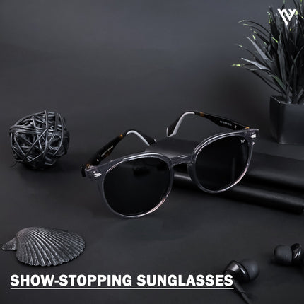 Active Grey Round Polarized Sunglasses - PMG4472