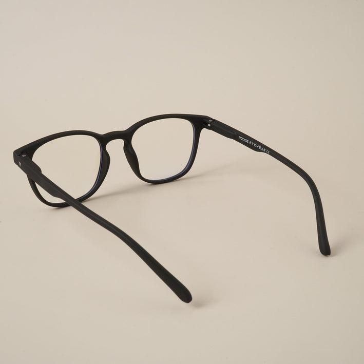 Voyage Air Black Square Eyeglasses for Men & Women - MG4736-C1