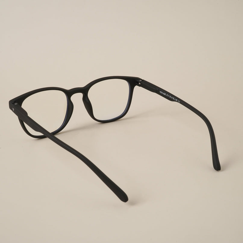 Voyage Air Black Square Eyeglasses for Men & Women - MG4736-C1