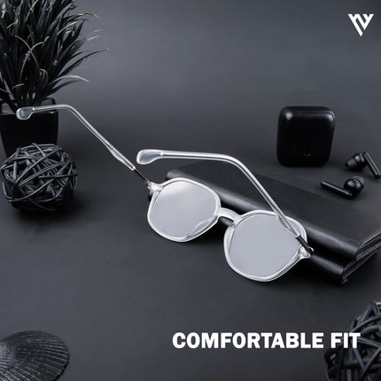 Transparent Round Polarized Sunglasses - PMG4494