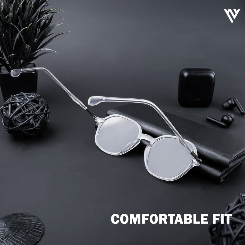 Transparent Round Polarized Sunglasses - PMG4494