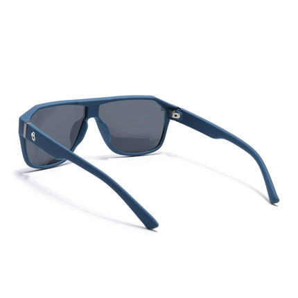 Eyejack Blue Wayfarer Polarized Sunglasses for Men & Women (6023PCL1246)