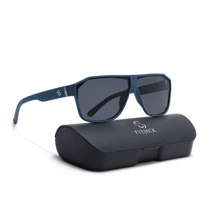 Eyejack Blue Wayfarer Polarized Sunglasses for Men & Women (6023PCL1246)